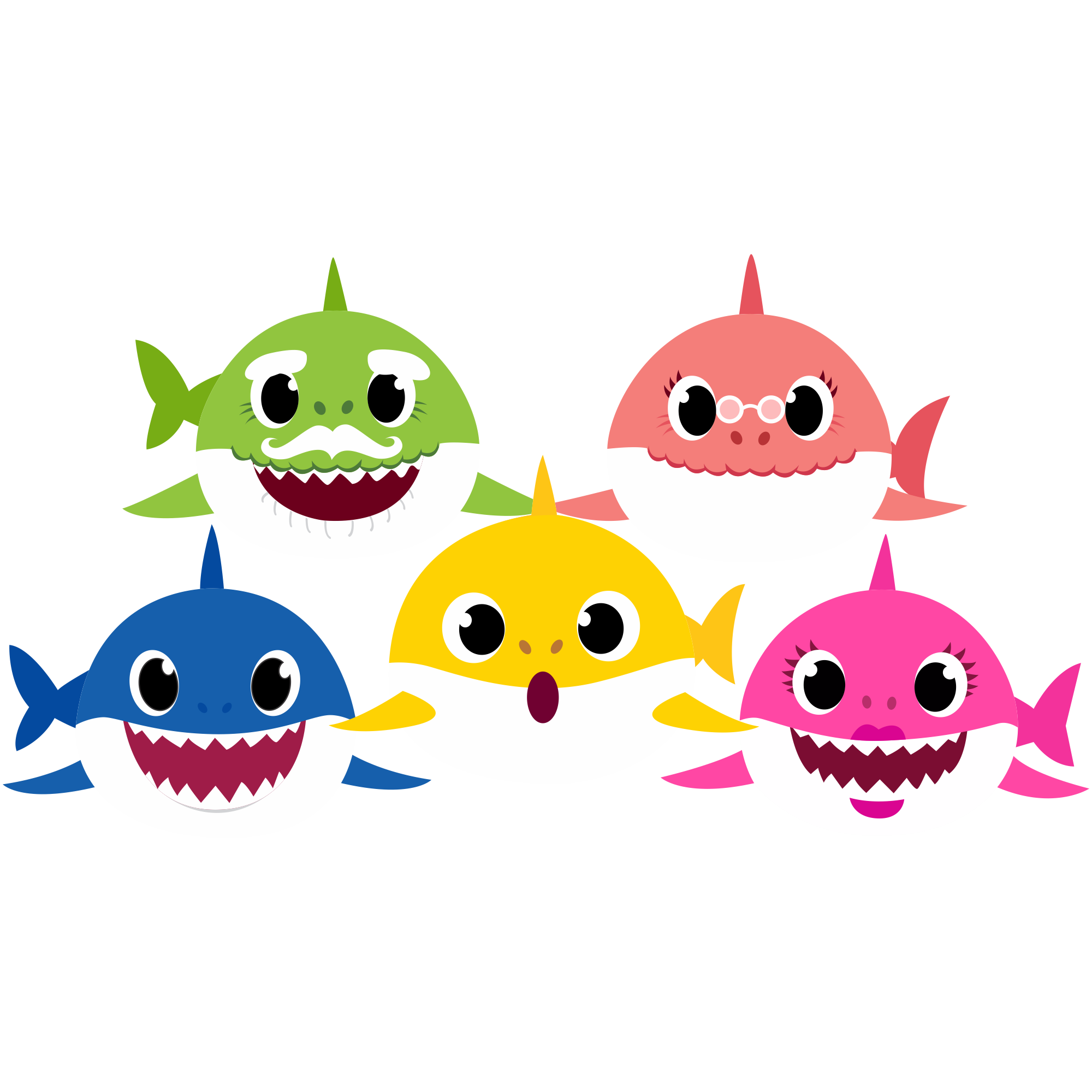 Baby shark pinkfong где послушать. Baby Shark Акуленок. Акуленок бэби Шарк герои. Пинкфонг акулёнок. Беби Шарк Пинкфонг.