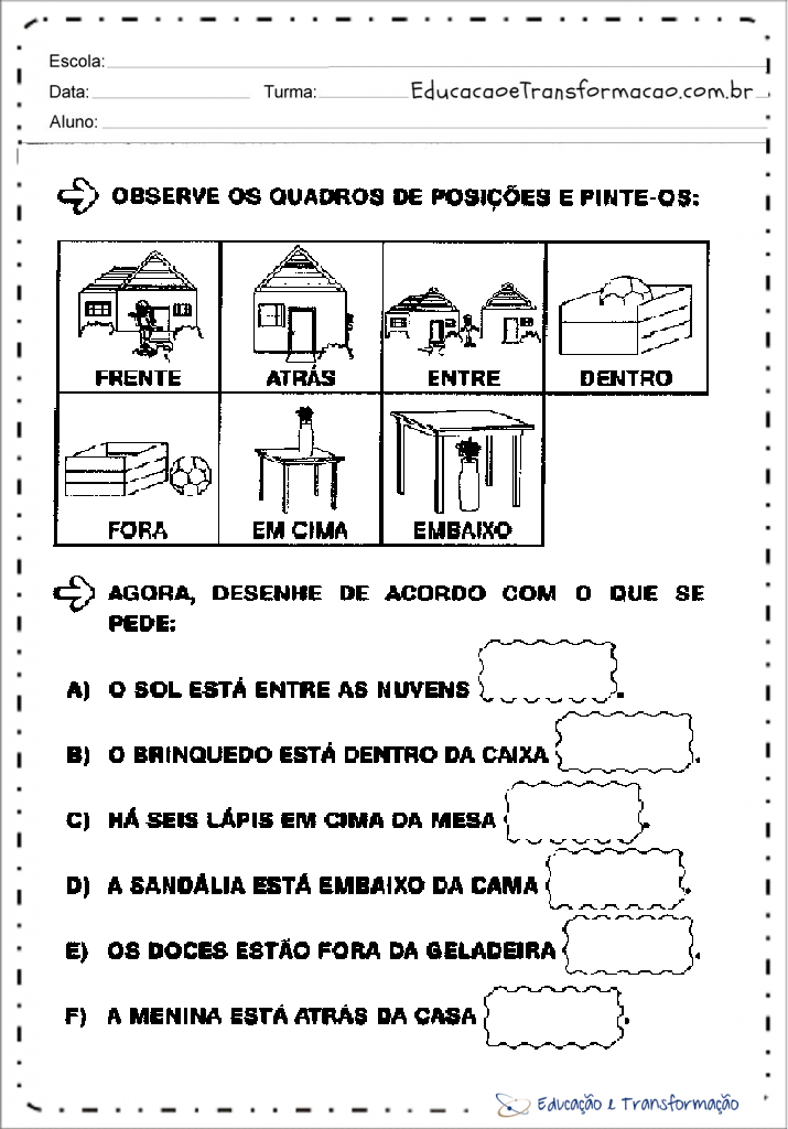 Atividades de Geografia 1º Ano