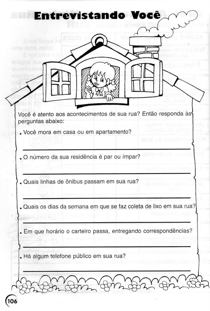 Atividades de Geografia 2º Ano - Entrevista