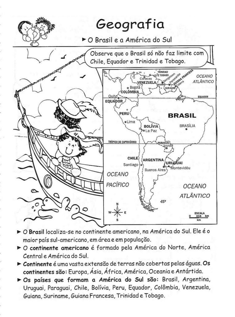 Atividades de Geografia 3º Ano - Imprimir