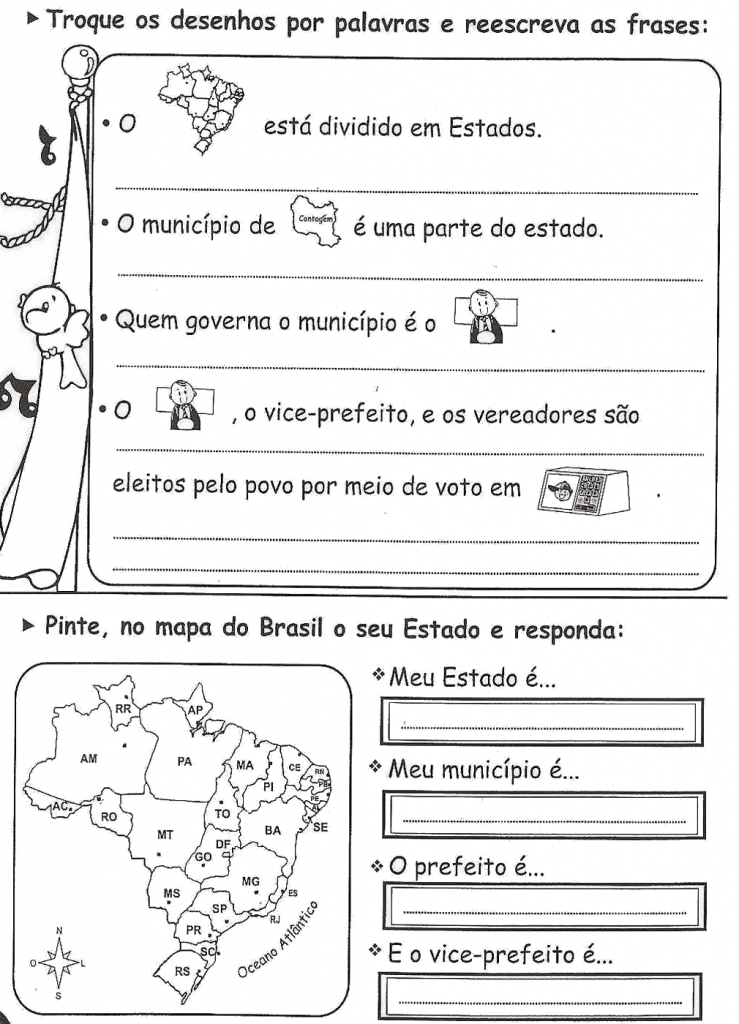 Atividades de Geografia 3º Ano - Imprimir