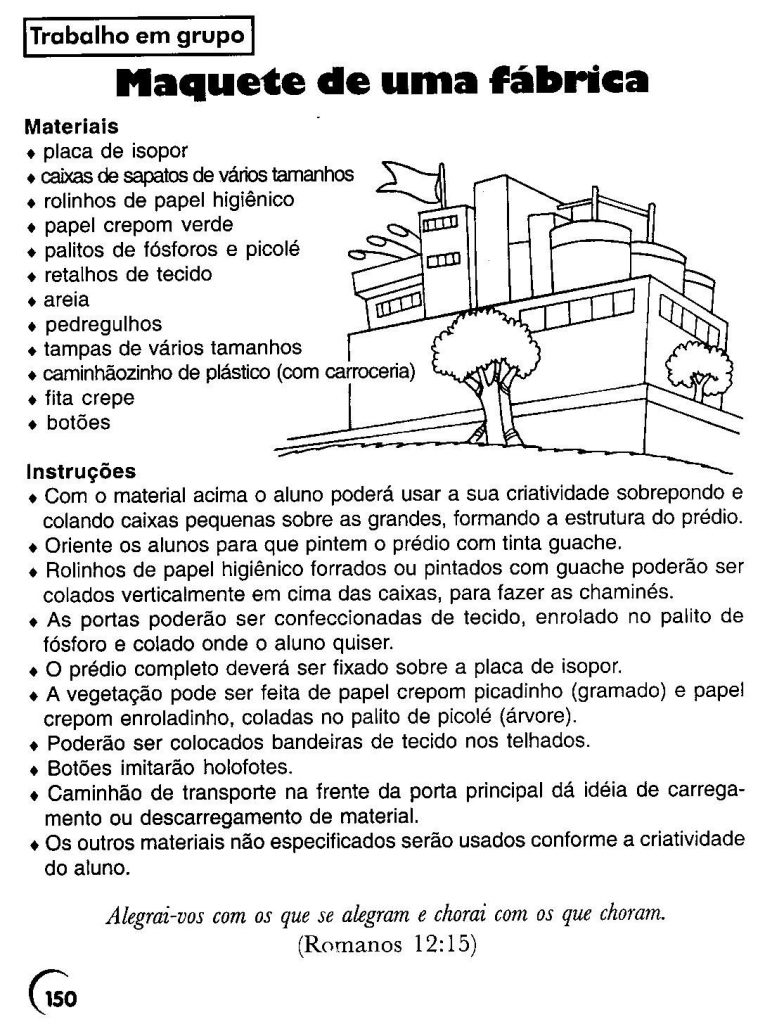 Atividades de Geografia para imprimir - Maquete