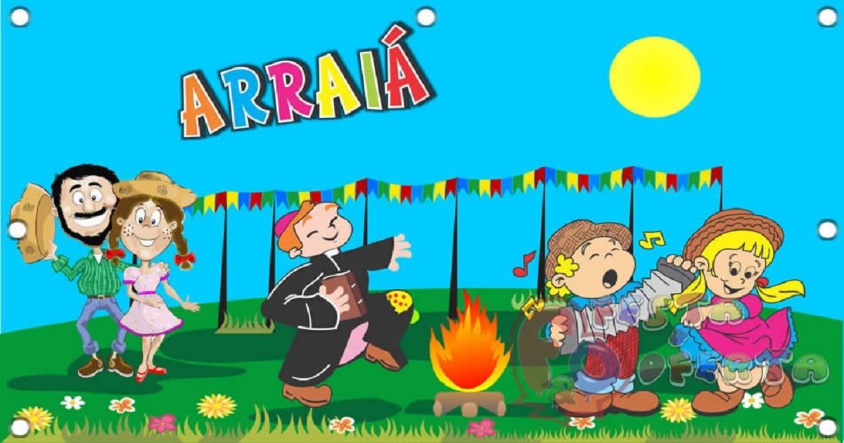 Festa Junina para colorir