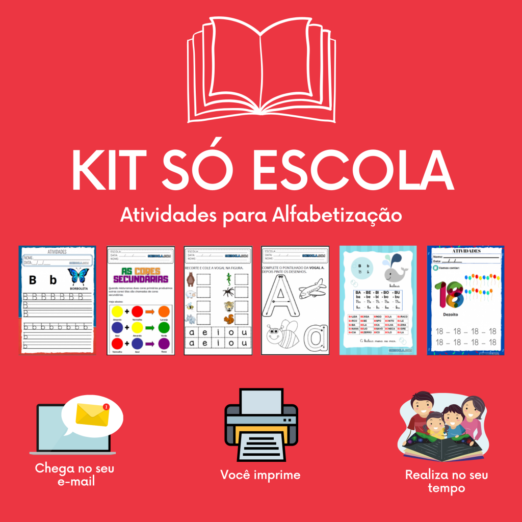 KIT SÓ ESCOLA - Atividades para Alfabetização