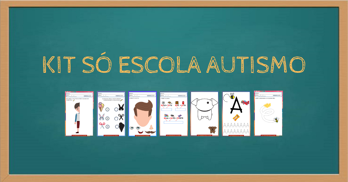 KIT SÓ ESCOLA AUTISMO