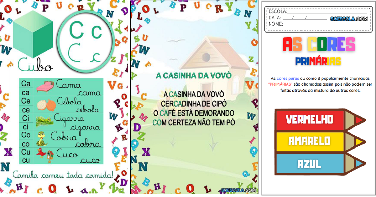 Atividades para Alfabetização 2021